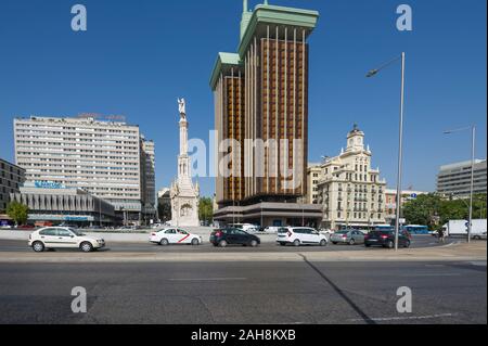 Torres de Colón en bâtiment Plaza de Colón, Madrid, Espagne Banque D'Images