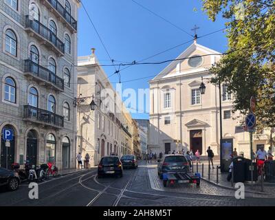 Dans l'église São Roque Largo Trinidade Coeiho à Lisbonne, Portugal Banque D'Images