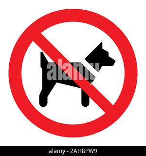 Chiens non admis sign Banque D'Images