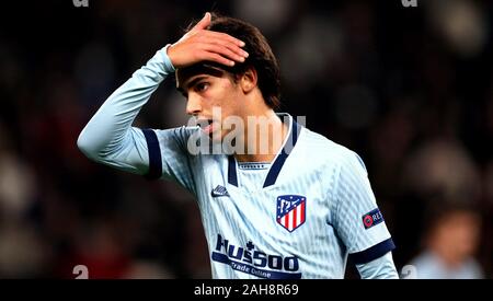 Turin, ITALIE - 26 novembre 2019: Joao Felix réagit pendant la Ligue des Champions de l'UEFA 2019/2020 JUVENTUS / ATLETICO de MADRID au stade Allianz. Banque D'Images