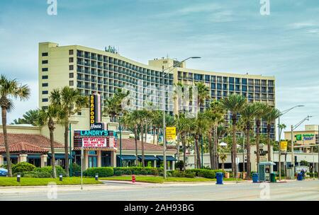 San Luis Hotel and Resort sur Galveston Seawall Boulevard de Galveston, Texas Banque D'Images