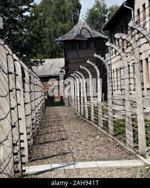 Vues d'AUSCHWITZ Oswiecim en Pologne Banque D'Images