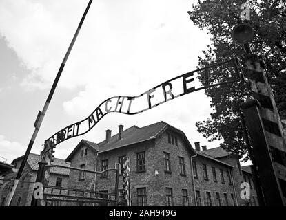 Vues d'AUSCHWITZ Oswiecim en Pologne Banque D'Images