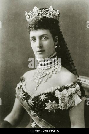 Alexandra du Danemark, la princesse de Galles, plus tard reine consort du Royaume-Uni. Mai 1881 Banque D'Images