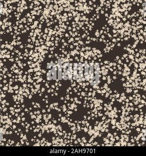 Points Beige blots sur un fond brun. Seamless texture pour les tissus ou les emballages réparties au hasard des points. Illustration de Vecteur