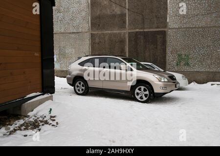 Le Kazakhstan, Ust-Kamenogorsk - 22 Décembre, 2019. Location Lexus RX350. La mi-taille VUS multisegment de luxe. Banque D'Images