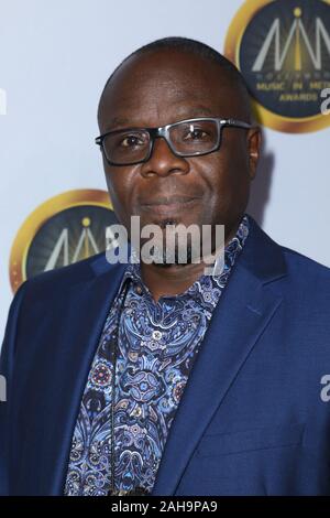 10e édition de la musique dans Hollywood Media Awards (HMMA) à l'Avalon Hollywood à Los Angeles, Californie le 20 novembre 2019. Le Hollywood Music de Media Prix rend hommage à la musique de tous les genres, de la musique du film, de la télévision, jeux vidéos, publicités et bandes-annonces. En vedette : Où Sanctif : Los Angeles, California, United States Quand : 21 Nov 2019 Credit : Sheri Determan/WENN.com Banque D'Images