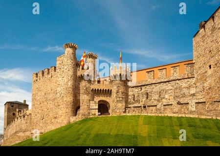 Château templier de Ponferrada, Espagne Banque D'Images