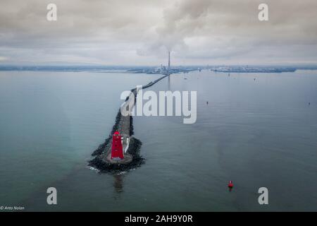 Phare de Poolbeg Banque D'Images