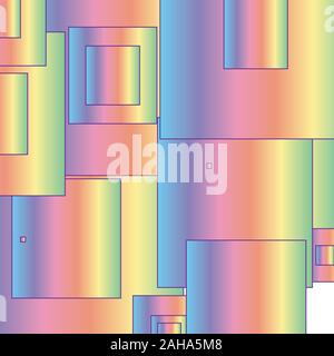 Résumé fond avec des carrés colorés Illustration de Vecteur