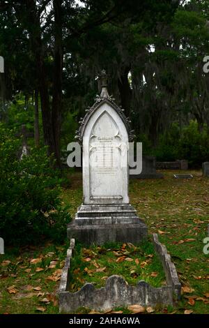 Caroline Padelford,Grave,Cimetière,tombes pierres tombales des cimetières,tombstone,historique,site,savannah,Géorgie,USA,RM USA Banque D'Images