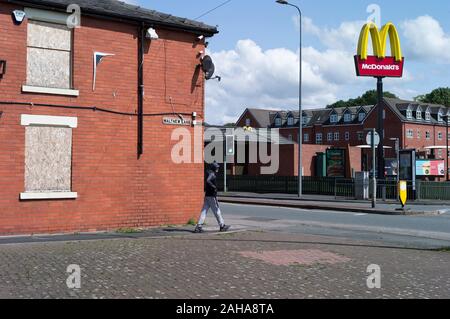 Wigan Pier a rendu célèbre le livre de George Orwell 'The Road to Wigan Pier' 2021. Liverpool Road (A58) Platt Bridge, Wigan, Greater Manchester GBR Banque D'Images