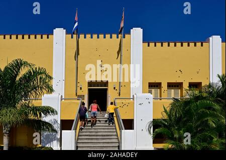 01.08.2019, Santiago de Cuba, Santiago de Cuba, Cuba - Vue de l'ancienne caserne de Moncada du dictateur Batista. Il abrite aujourd'hui le musée historique Banque D'Images