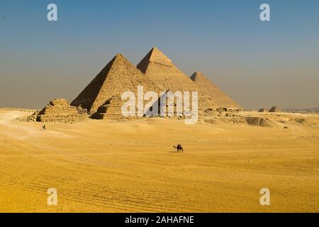 Les 9 pyramides de Gizeh Banque D'Images