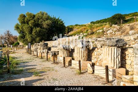 Ruines de l'Letoon en Turquie Banque D'Images