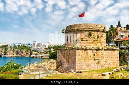 La tour Hidirlik à Antalya, Turquie Banque D'Images