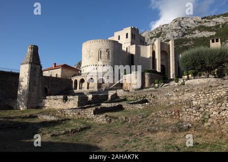 L'extérieur de l'Historical Museum à Kruja Kruja, château, Albanie Banque D'Images