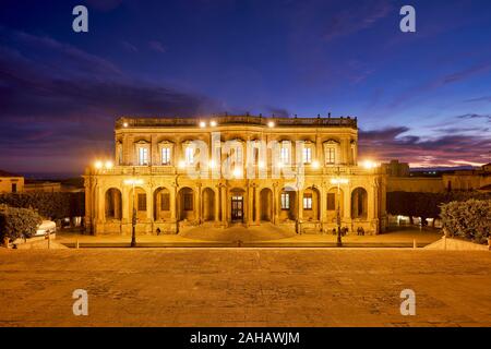 Palazzo Ducezio Noto Sicile Italie. (Ducezio Palace) Banque D'Images