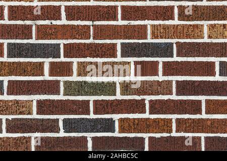 Multi couleur Vintage red brick wall texture toile de fond Banque D'Images