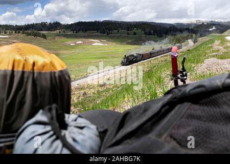 CO00100-00...COLORADO - Scenic Railroad toltèque près de Cumbres Pass. Banque D'Images