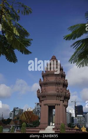 Monument de l'indépendance, Phnom Penh, Cambodge Banque D'Images