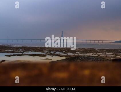 Bandra-Worli Sea Link, Mumbai, Maharashtra Banque D'Images