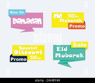 Collection de bannières style Discount Vente, emblèmes, étiquettes, étiquettes, rubans. Modèle plat grosse vente, prix spécial, de la saison et bannières Vector illustration Illustration de Vecteur