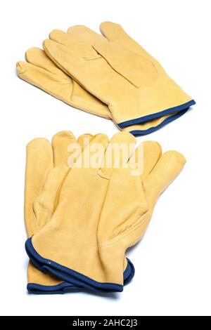 Deux paires de gants de jardinage difficiles Banque D'Images