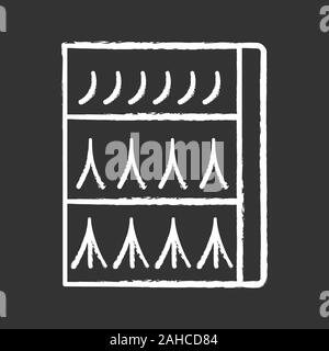Extension de cils chalk emballage icône. Flare, individuels faux cils kit. Single, 2D, 3D volume cils pack. Tableau Vecteur isolé illustrat Illustration de Vecteur