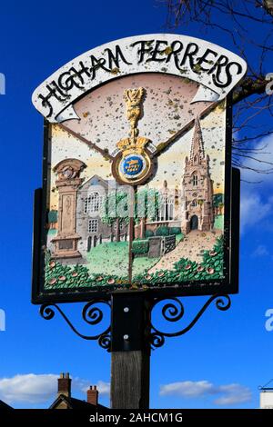 Street View de Higham Ferrers ville, Northamptonshire, England, UK Banque D'Images