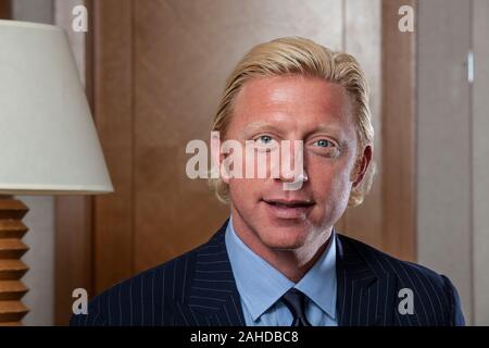 Boris Becker, ancien joueur de tennis professionnel, photographié à Londres en juin 2007. Banque D'Images