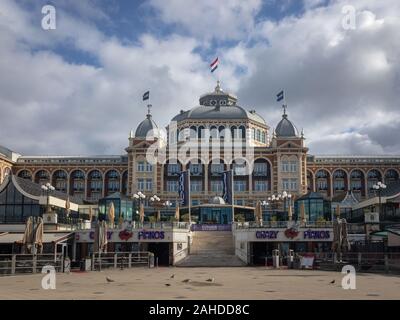 Scheveningen, Pays-Bas - 3 octobre 2017 : la célèbre Grand Hotel Amrath Kurhaus à Scheveningen Beach près de Den Haag (La Haye), Pays-Bas Banque D'Images