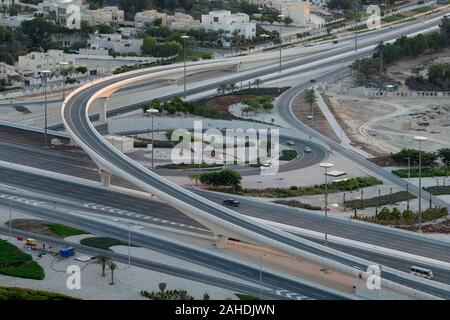 Avis de Lusail Flyover Banque D'Images