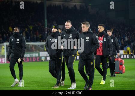 Burnley, Royaume-Uni. 28 Dec, 2019. Phil Jones avant la Premier League match entre Manchester United et Burnley à Turf Moor, Burnley le samedi 28 décembre 2019. (Crédit : Pat Scaasi | MI News) photographie peut uniquement être utilisé pour les journaux et/ou magazines fins éditoriales, licence requise pour l'usage commercial Crédit : MI News & Sport /Alamy Live News Banque D'Images