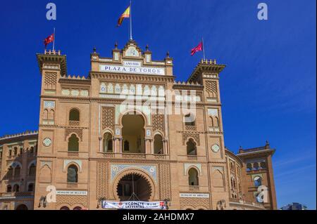 Les arènes de Las Ventas, Plaza de Toros, Madrid, Espagne Banque D'Images