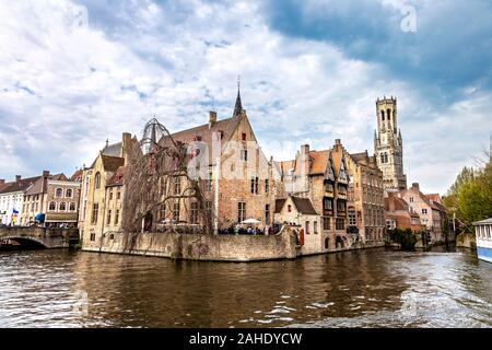 Rozenhoedkaai (quai du Rosaire), Bruges, Belgique Banque D'Images