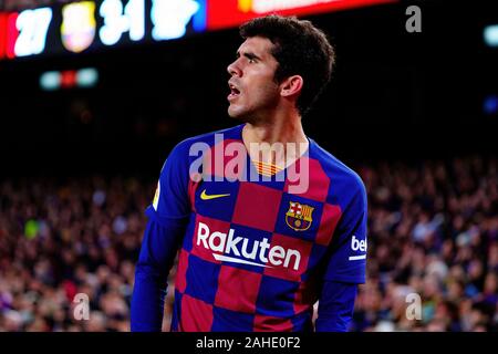 Barcelone - DEC 21 : Carles Aleña joue au match de la Liga entre le FC Barcelone et le Deportivo Alaves au Camp Nou le 21 décembre 2019 en Banque D'Images