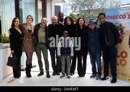 Le Méridien Roma Rome Visconti 27 dic 2019 - Présentation du film l'acteur TOLO TOLO : Giuseppe Andidero Crédit Banque D'Images