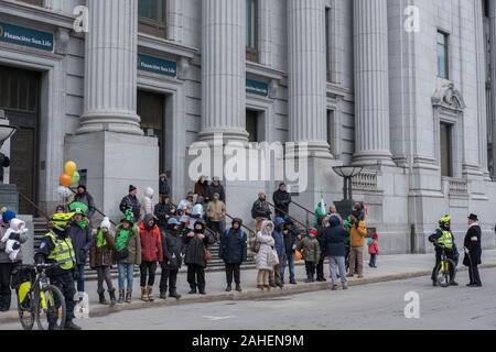 St Patrick's Day Parade Montréal Banque D'Images