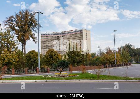 Tachkent, Ouzbékistan - 3 novembre, 2019 : Hotel l'Ouzbékistan, à Tachkent. Hôtel 5 étoiles à Tachkent. Banque D'Images