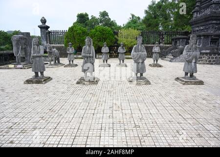 Tombe de l'Empereur Khai Dinh, au Vietnam Banque D'Images