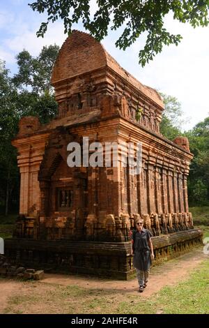 Ancien Temple Cham à My Son, Vietnam Banque D'Images