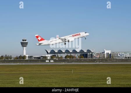 L'aéroport de Munich, l'aéroport, 85399, Erding, Munich, Bavière, Allemagne Banque D'Images