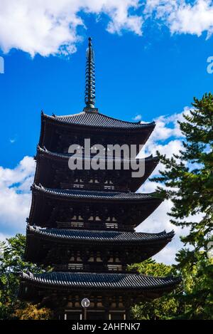 Temple Kofuku-ji à Nara : La pagode à cinq étages Banque D'Images