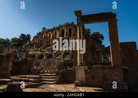 Temple de Vesta, le Forum Romain, Rome, Italie Banque D'Images