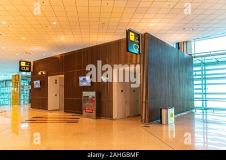 L'Aéroport International d'Islamabad vue à couper le souffle pittoresque d'Embarquement domestique Banque D'Images