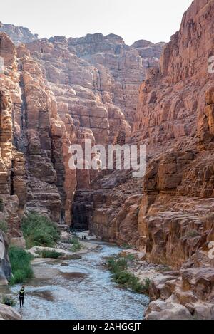 Wadi Al Mujib, Jordanie Banque D'Images