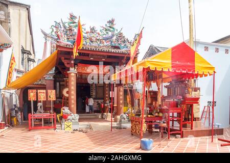 Phuket, Thaïlande - 22 Février 2013 : Le sanctuaire de la lumière sereine dans la vieille ville de Phuket. Les Chinois Hokkien de culte est également connu comme le sang Tham S Banque D'Images