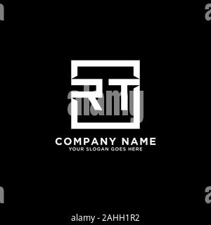 RT Square dessins de logos, modèle logo moderne Illustration de Vecteur