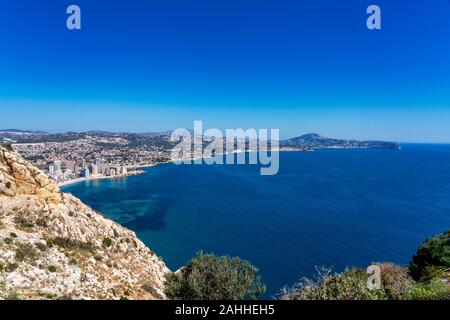 Mediterranean Resort Calpe près de Valence, Costa Blanca, Espagne Banque D'Images